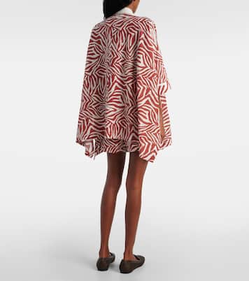 Camicia in cotone e seta con stampa | Brunello Cucinelli