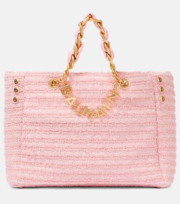Cabas 1945 en raphia et cuir | Balmain