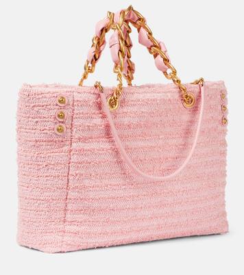 Cabas 1945 en raphia et cuir | Balmain