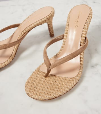 Pantoletten 70 mit Veloursleder | Gianvito Rossi