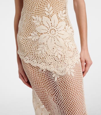Top en crochet de coton à fleurs | Magda Butrym