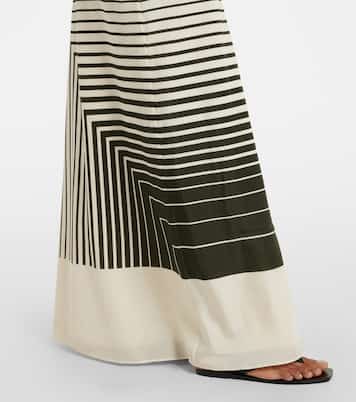 Leilana striped silk maxi dress | SIR