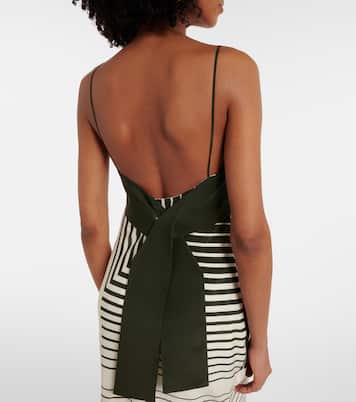 Leilana striped silk maxi dress | SIR