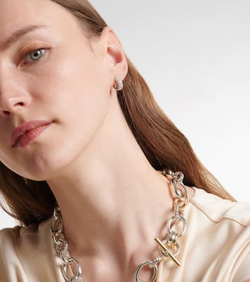 Orecchini a cerchio DY Mercer™ Micro con diamanti | David Yurman