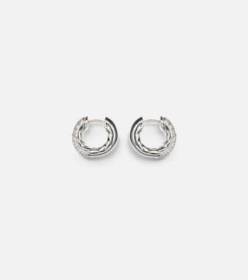 Orecchini a cerchio DY Mercer™ Micro con diamanti | David Yurman
