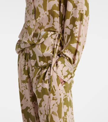 Blouse imprimée en soie  | Victoria Beckham