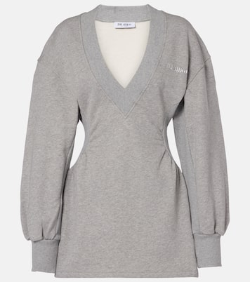 Miniabito Peplum in pile di cotone | The Attico
