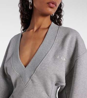 Miniabito Peplum in pile di cotone | The Attico