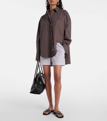 Pantoletten Grid aus Veloursleder | The Attico
