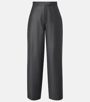 Virgin wool flannel wide-leg pants  | Róhe