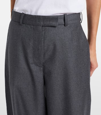 Virgin wool flannel wide-leg pants  | Róhe