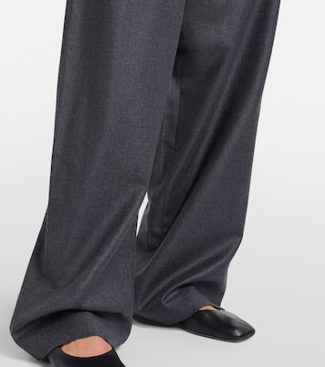 Virgin wool flannel wide-leg pants  | Róhe