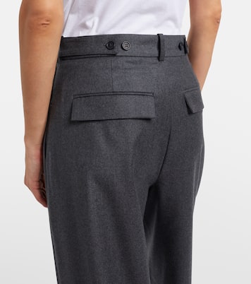 Virgin wool flannel wide-leg pants  | Róhe