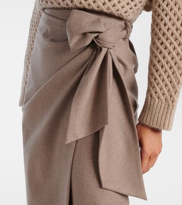 Falda envolvente Bingo en mezcla de cachemir | Max Mara