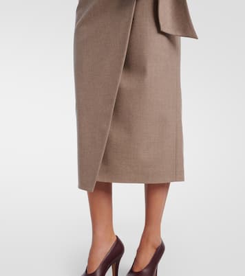 Falda envolvente Bingo en mezcla de cachemir | Max Mara