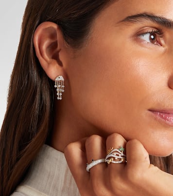 Méduse 18kt gold single earring with diamonds | Yvonne Léon