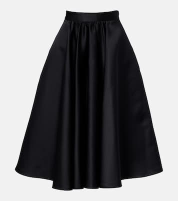 Farneto flared satin midi skirt | Max Mara
