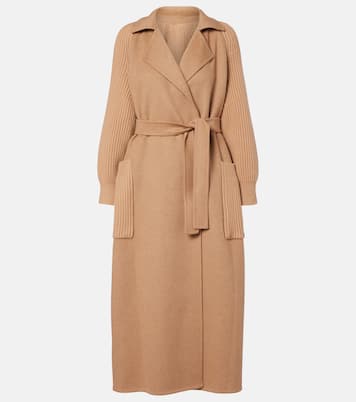 Berard camel hair, wool, and cashmere wrap coat | Max Mara