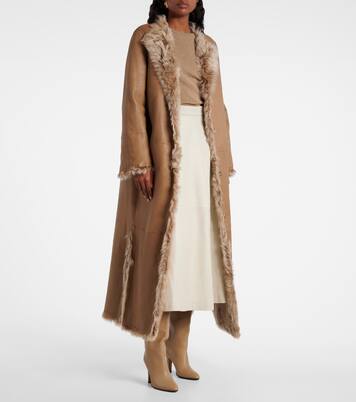 Reversible shearling coat | Yves Salomon