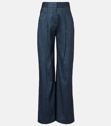 Rimini linen-blend wide-leg pants | Veronica Beard