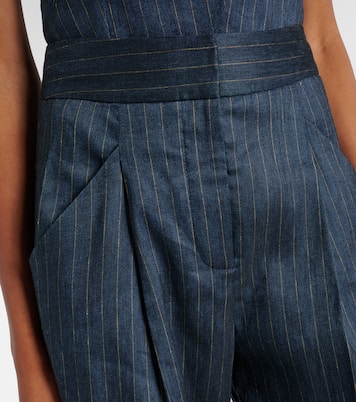 Rimini linen-blend wide-leg pants | Veronica Beard