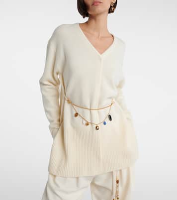Belted wool cardigan | Xu Zhi