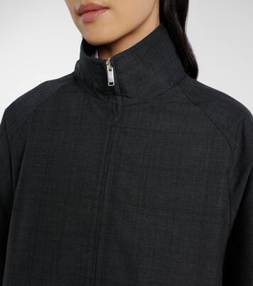 Baxter plaid oversized blouson jacket | The Frankie Shop