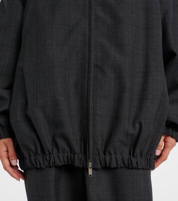 Baxter plaid oversized blouson jacket | The Frankie Shop