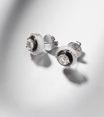 Calisto 18kt white gold earrings with diamonds | Kamyen