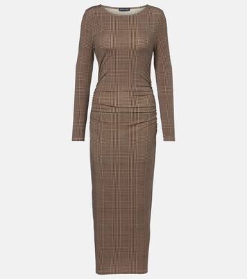 Charissa houndstooth jersey maxi dress | Veronica Beard