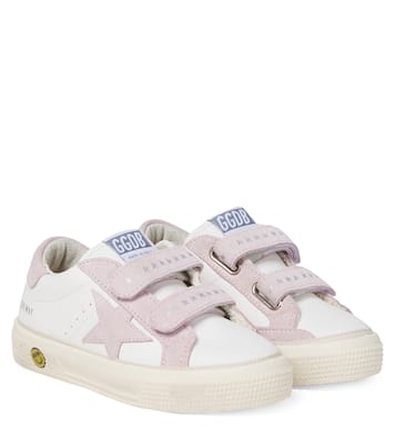 Sneakers May School aus Leder mit Veloursleder | Golden Goose Kids