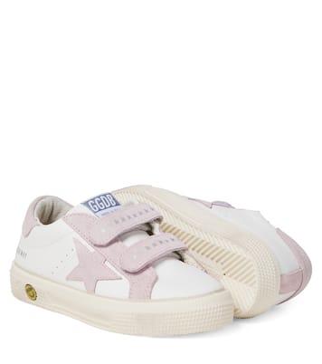 Sneakers May School aus Leder mit Veloursleder | Golden Goose Kids