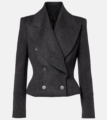 Double-breasted wool jacket  | McQueen