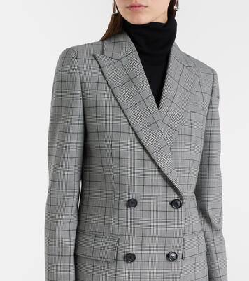 Weston plaid virgin wool blazer  | Nili Lotan