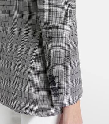 Weston plaid virgin wool blazer  | Nili Lotan