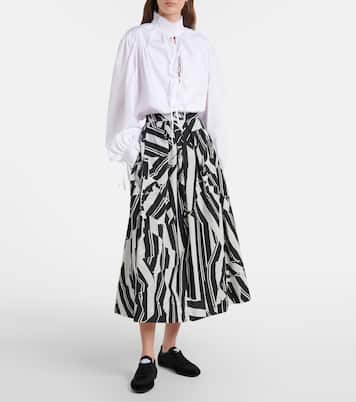 Sunny suede-trimmed lace sneakers | Jimmy Choo