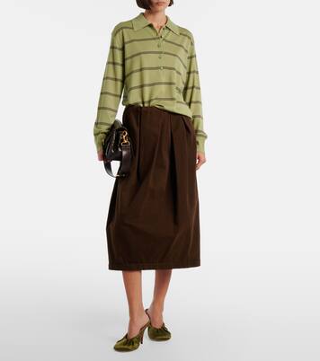 Striped wool polo sweater | Dries Van Noten