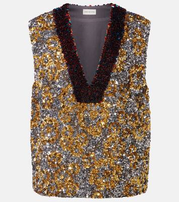 亮片上衣 | Dries Van Noten