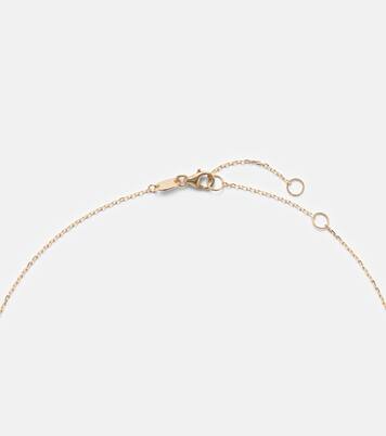 Bagel Brunch 14kt gold pendant necklace with diamonds | Stone and Strand