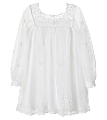 Embroidered tulle dress | Chloé Kids