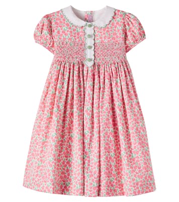 Coco smocked cotton poplin dress | La Coqueta
