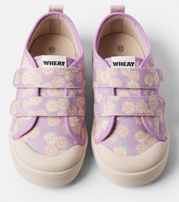 Bobbie floral canvas sneakers | Wheat