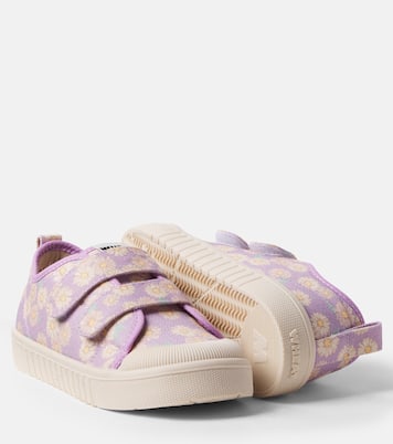 Bobbie floral canvas sneakers | Wheat