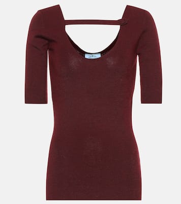 Top de cachemir y seda | Prada