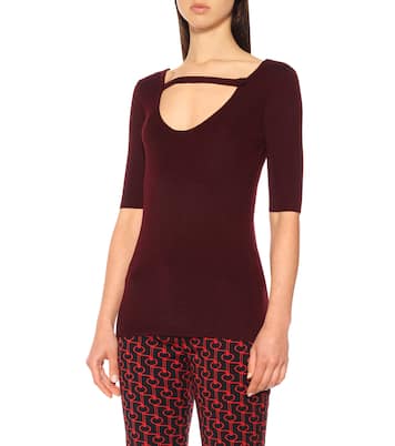 Top de cachemir y seda | Prada