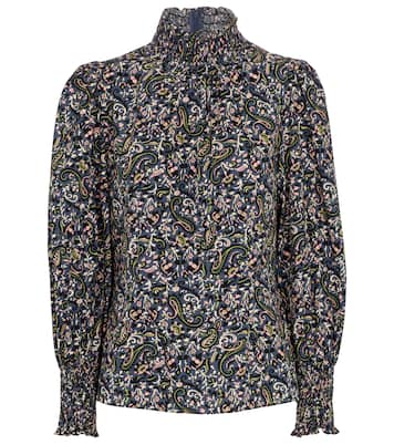 Gaia paisley cotton blouse | Veronica Beard