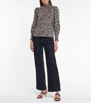 Gaia paisley cotton blouse | Veronica Beard