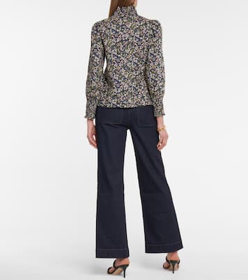 Gaia paisley cotton blouse | Veronica Beard