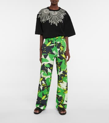 Pantalon de survêtement imprimé en coton | Dries Van Noten
