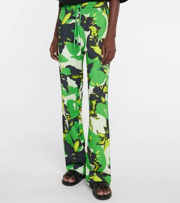 Pantalon de survêtement imprimé en coton | Dries Van Noten